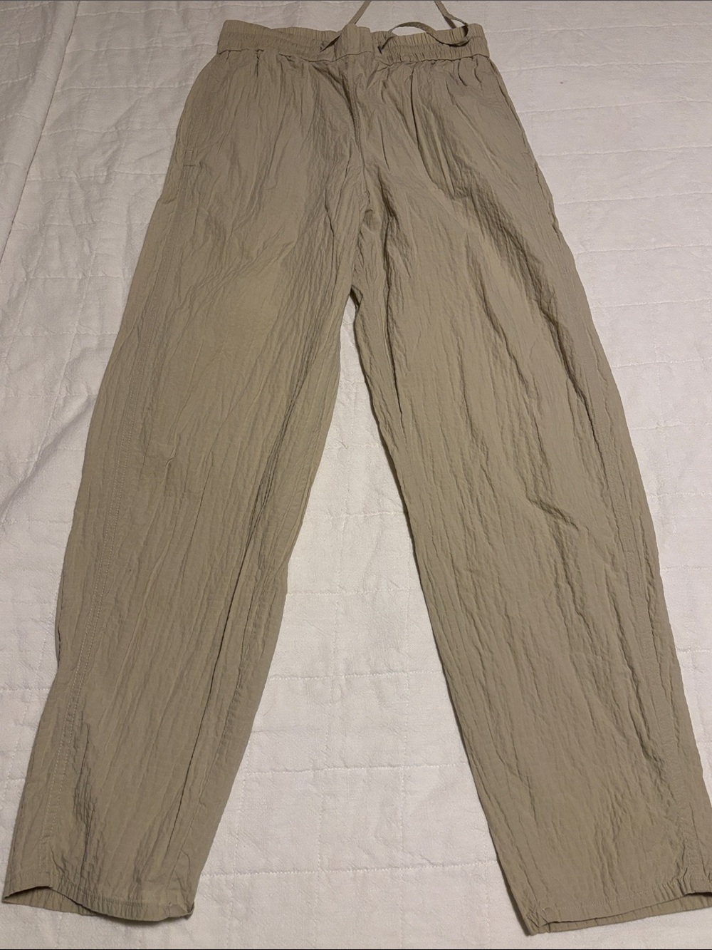 COS Lightweight Khaki Drawstring Chinos